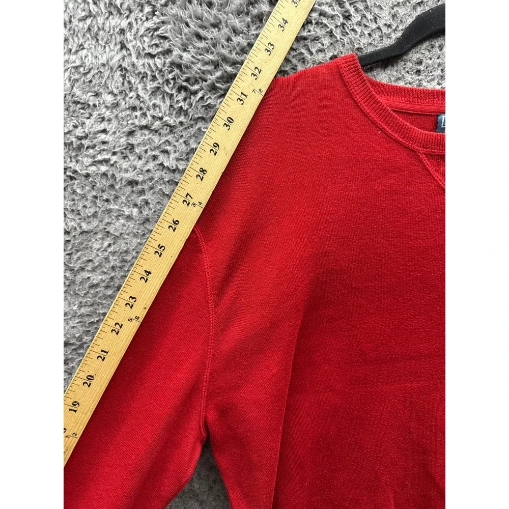 Polo Ralph Lauren Embroidered Pony Crewneck Pullover Sweater Red Mens Size XXL